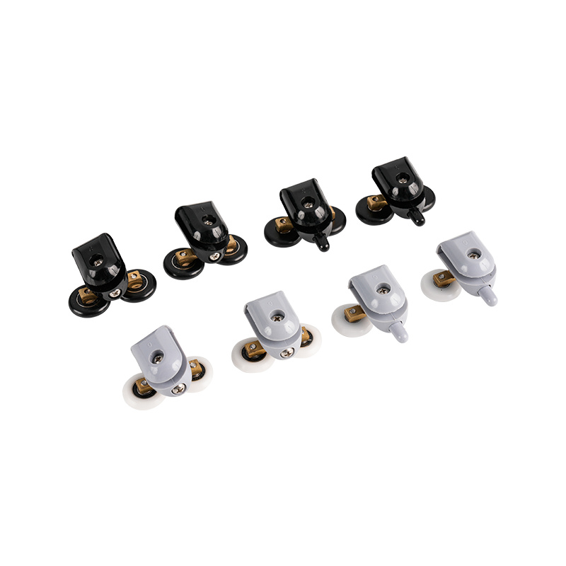 Accesorios de baño de plástico Roller de poleas simples/dobles