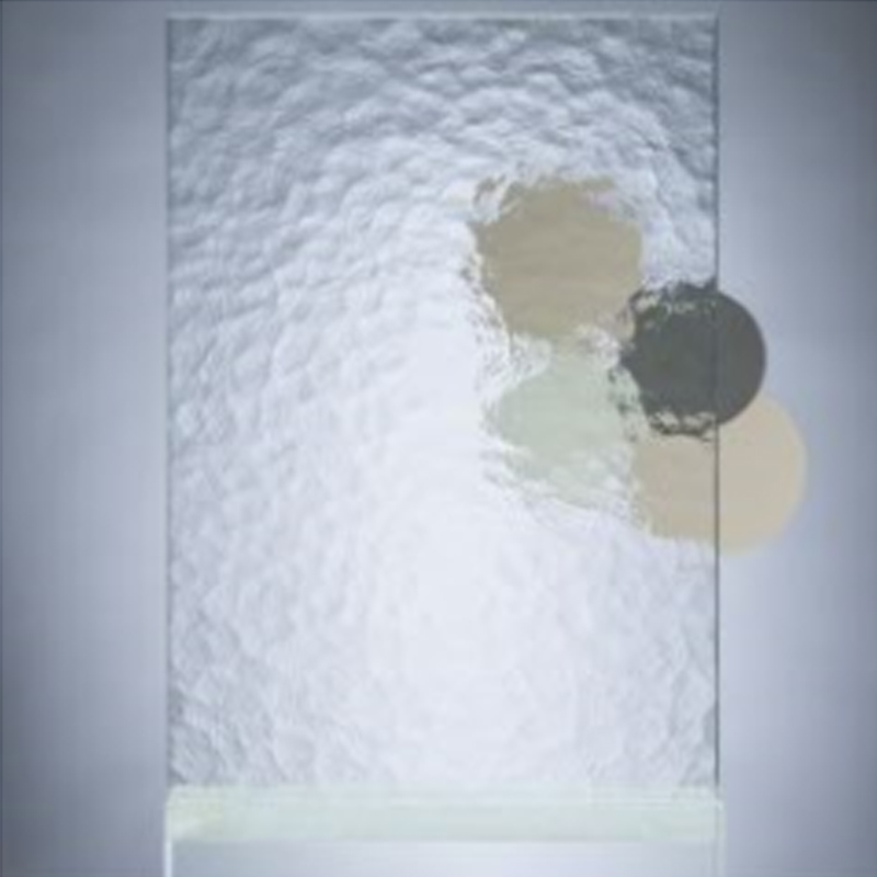 Gabinetes de vidrio en relieve con textura de agua/vidrio decorativo de vidrio de agua
